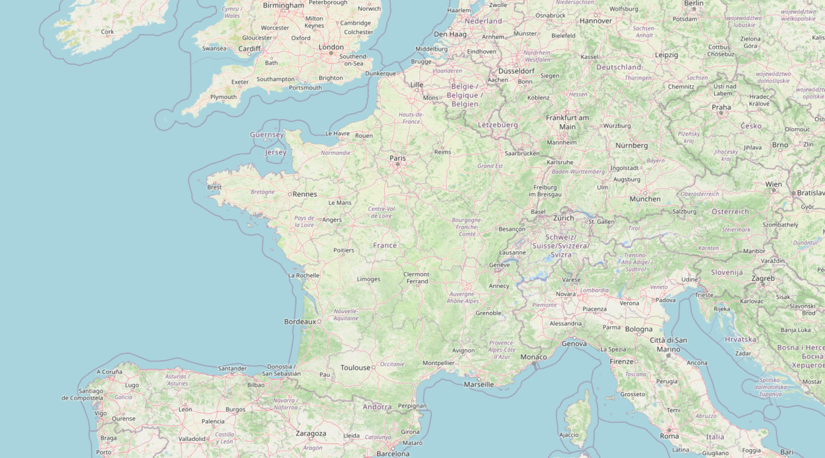 Carte de nos partenaires et dépôts en France